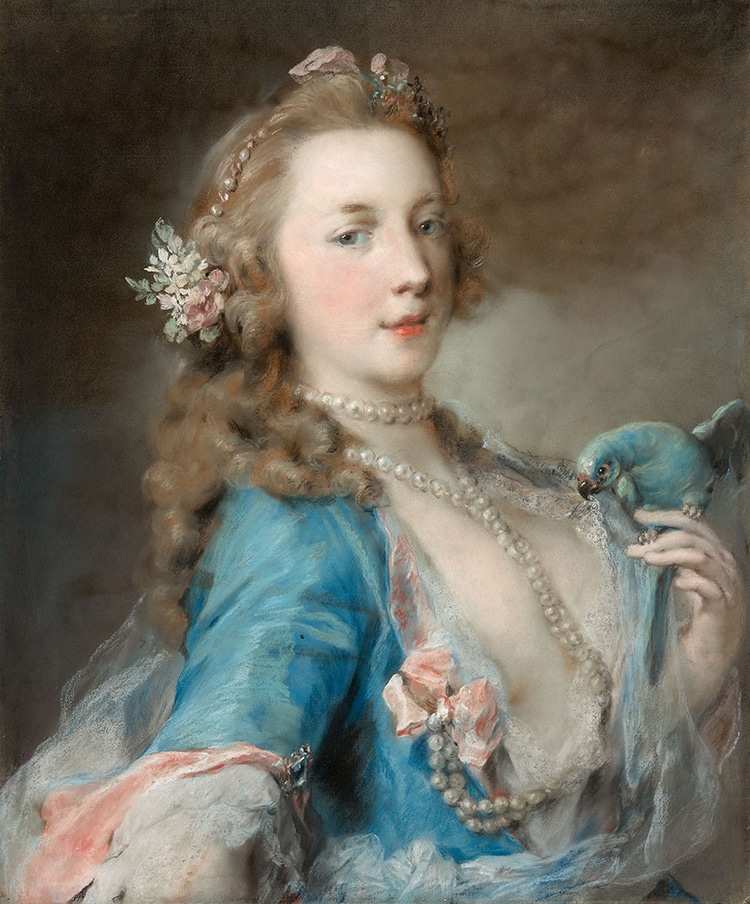 Rosalba Carriera，《养鹦鹉的年轻女子》